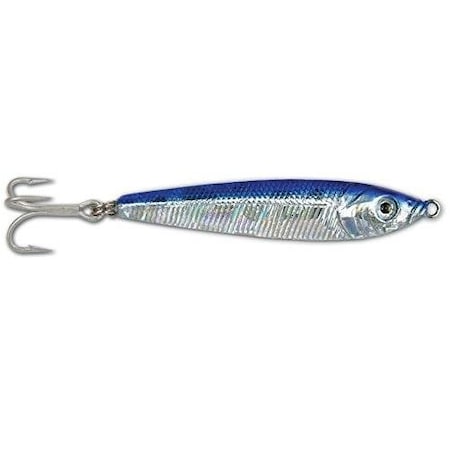 Got-Cha Jigfish Lure, 3 1 12 Oz, Sz 4 Treble Hook BlueSilver JF15-BLS